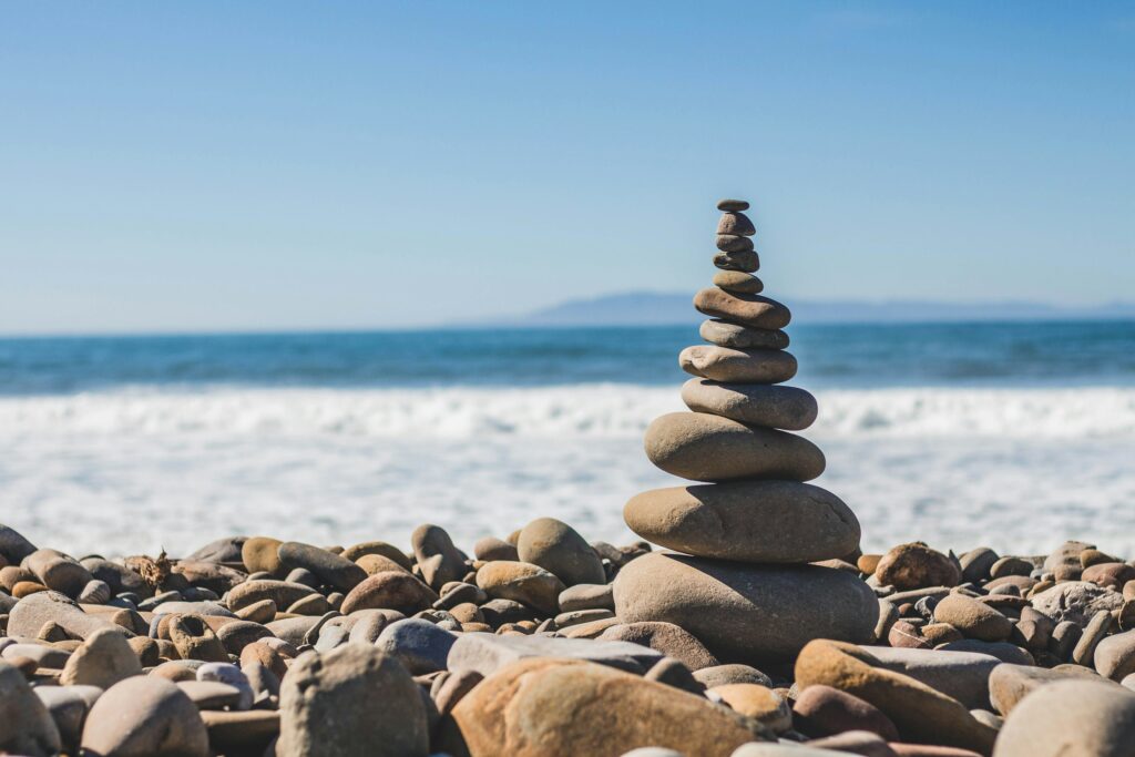 equilibre de vie, sagesse intérieur, calme, paix