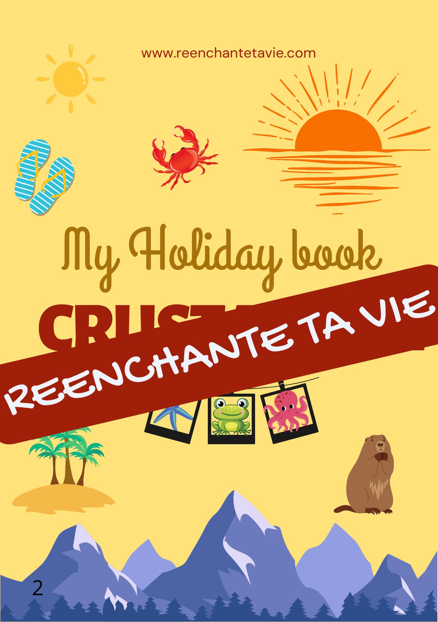 Holiday Book Crustachill Cahier de vacances contre le stress